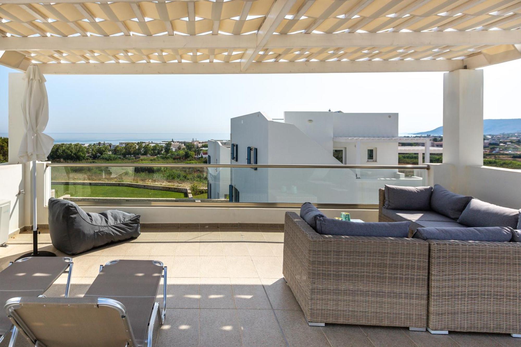 Triton Sea View Villa Georgioupoli Buitenkant foto